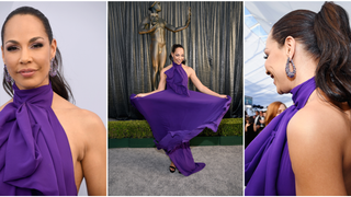 The SAG Awards Tale:<i> The Handmaid's Tale</i>'s Amanda Brugel Talks #MeToo and Gets Gorgeous for the SAGs